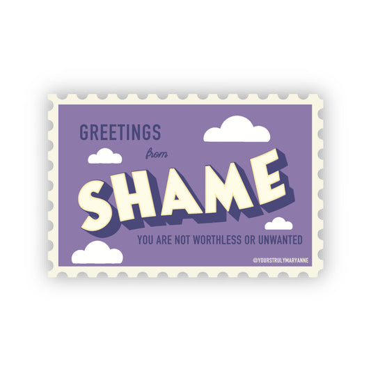 Shame Stamp Sticker