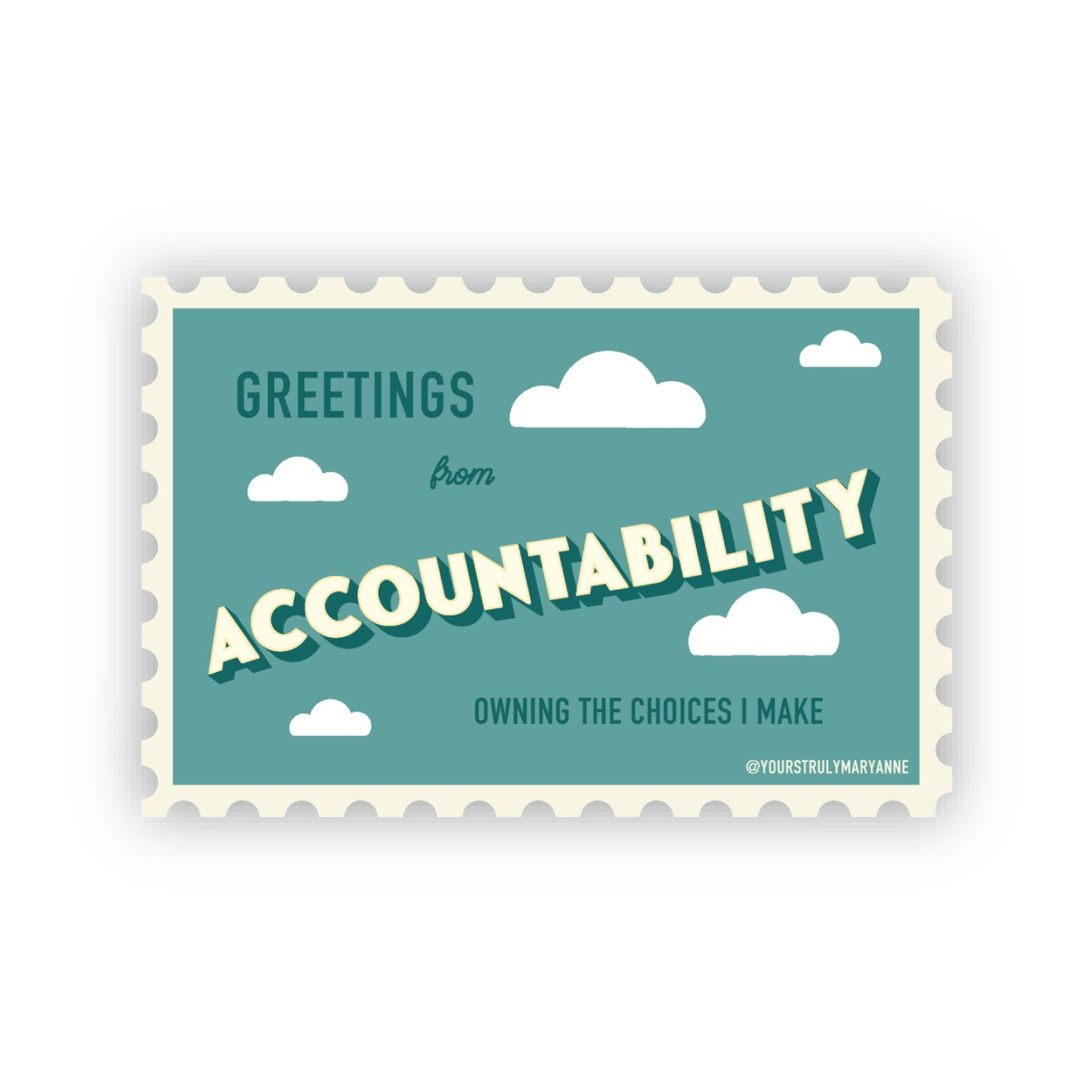 Accountability Stamp Sticker