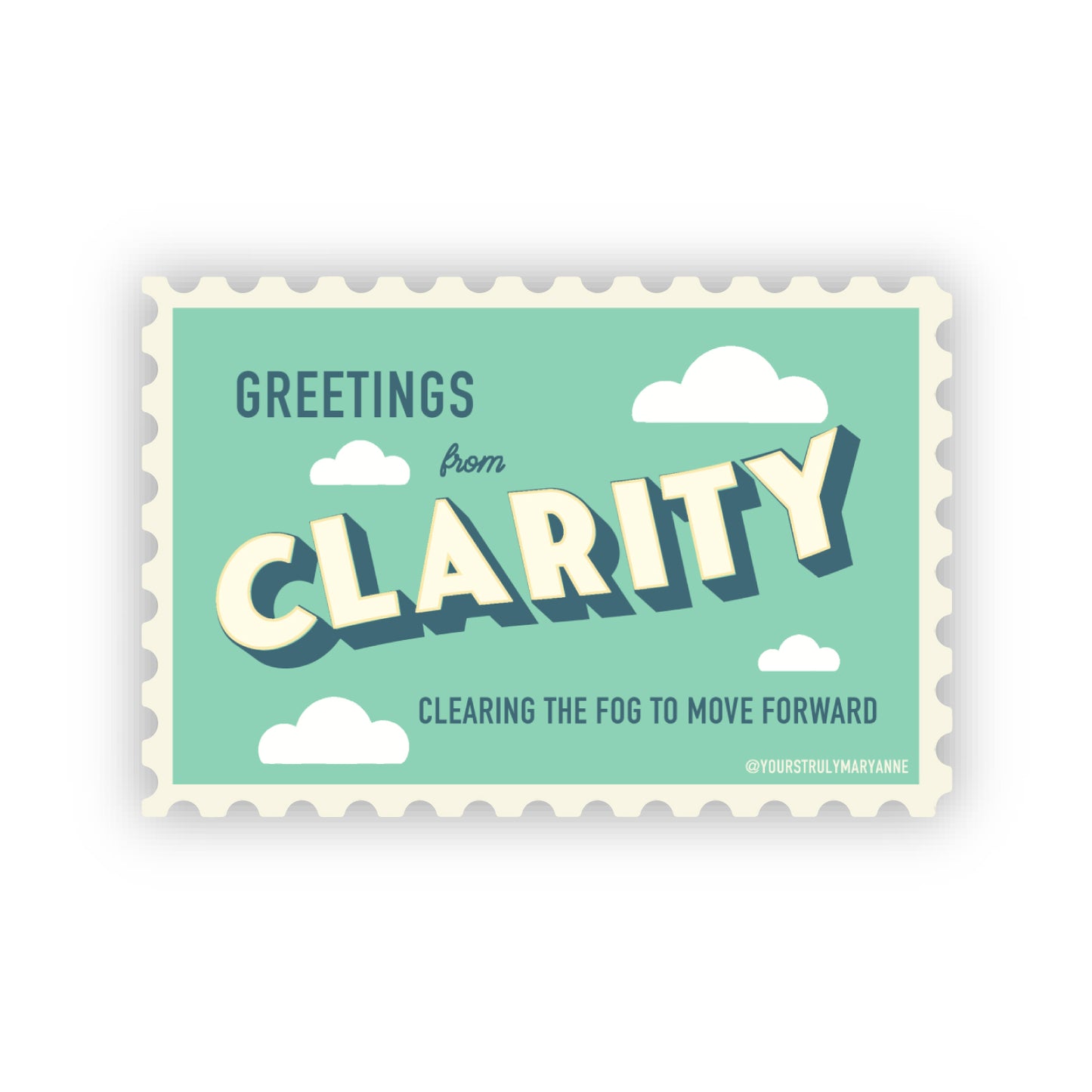 Clarity Stamp Sticker