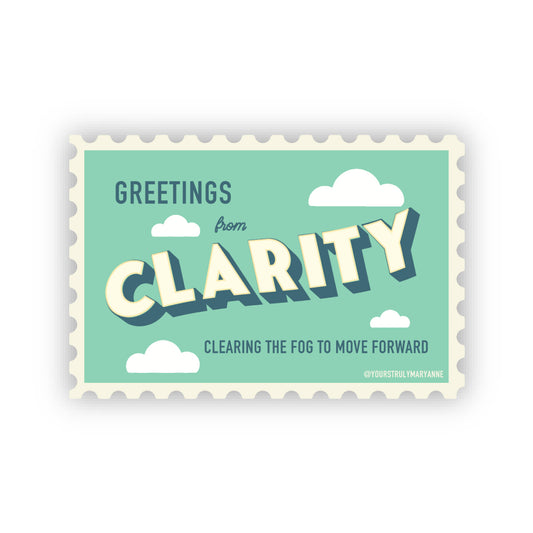 Clarity Stamp Sticker