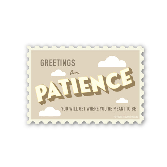 Patience Stamp Sticker