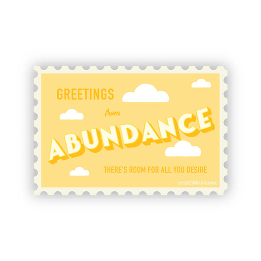 Abundance Stamp Sticker