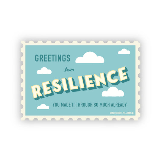 Resilience Stamp Sticker