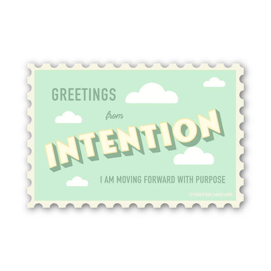 Intention Stamp Sticker