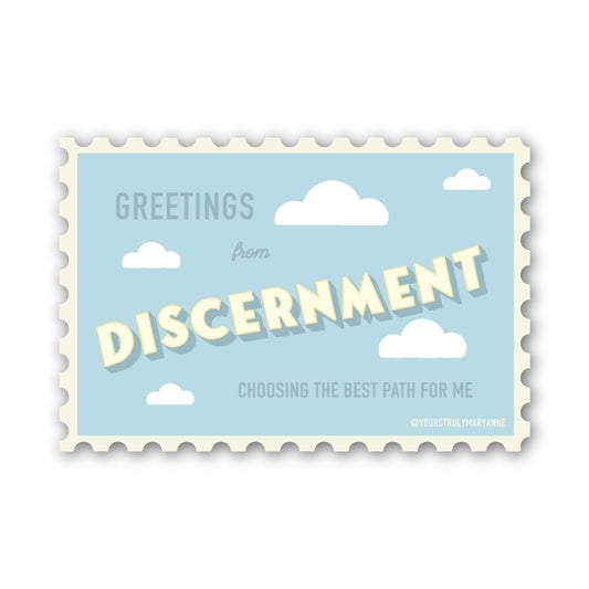 Discernment Stamp Sticker