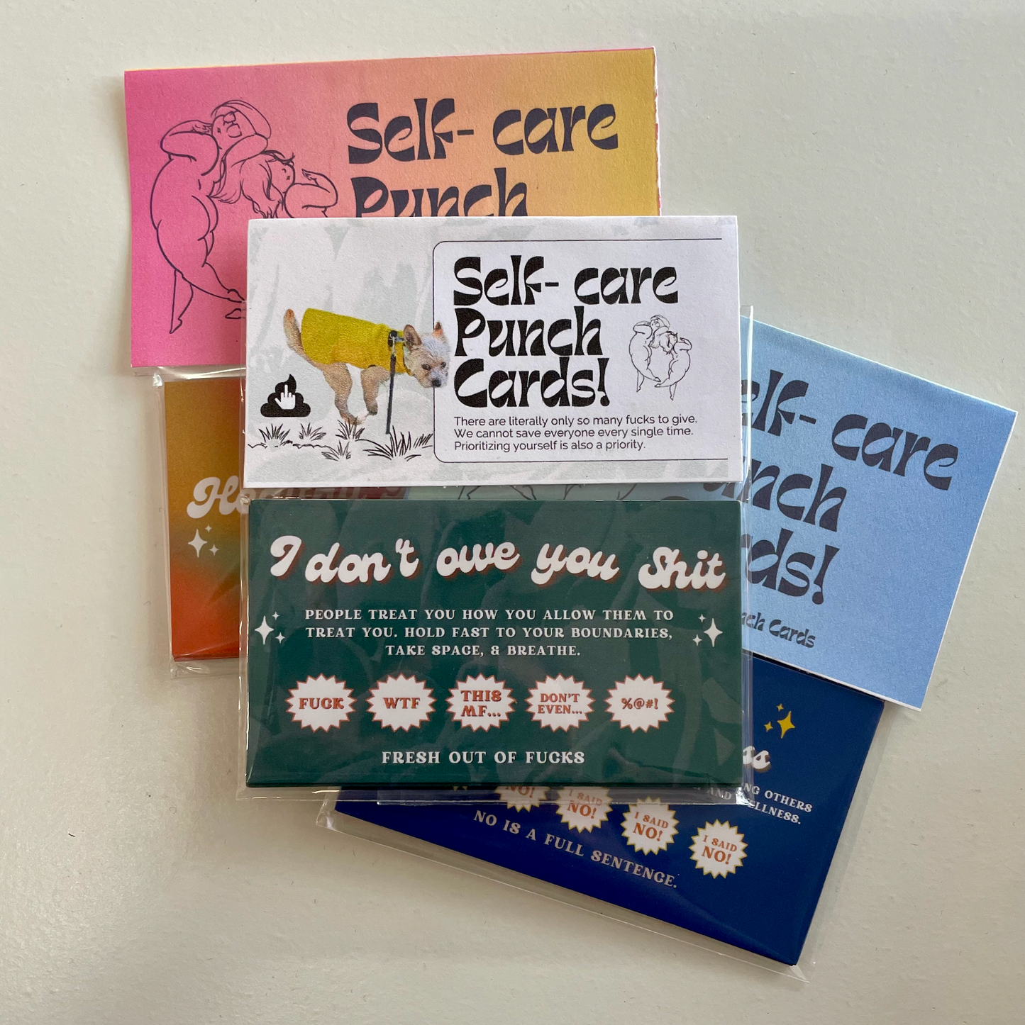 Don't Owe You Shit Punch Cards