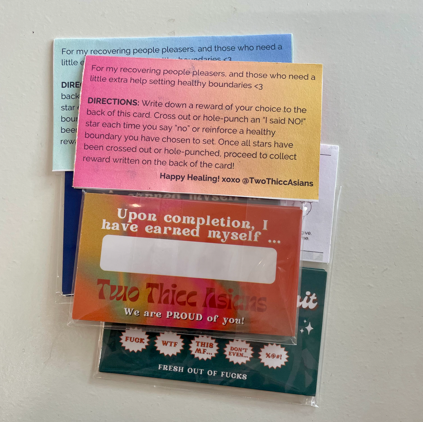 Healthy Boundaries Punch Cards