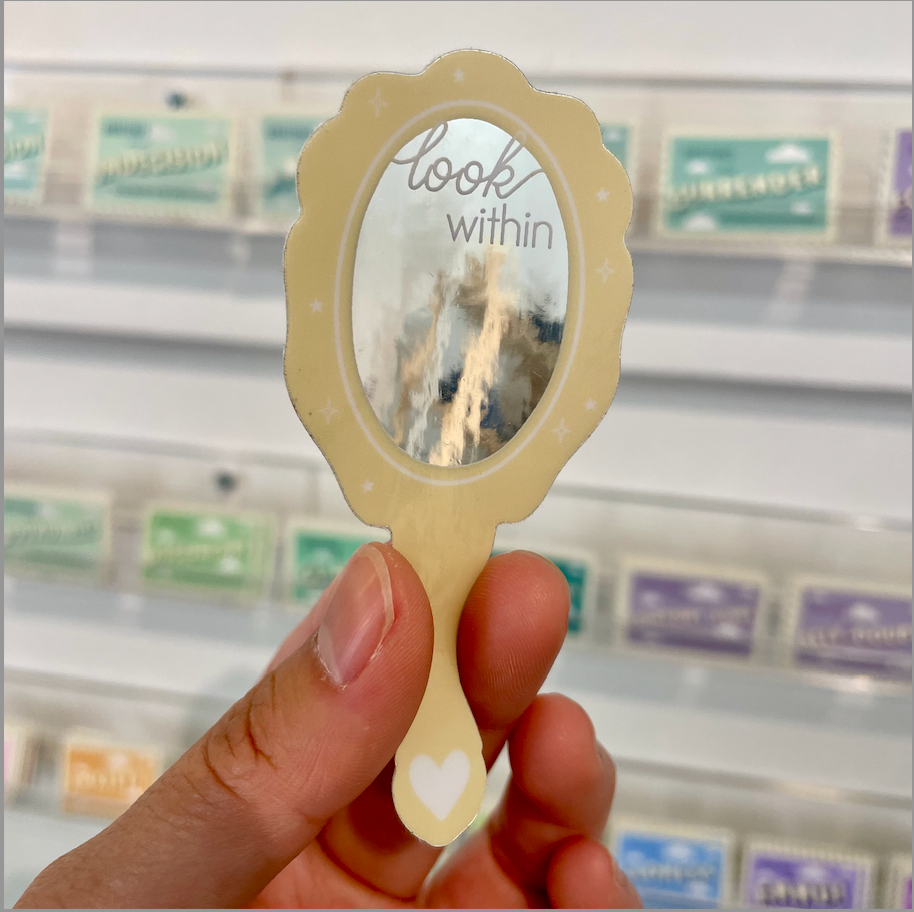 Reflective Mirror to Look Within Sticker