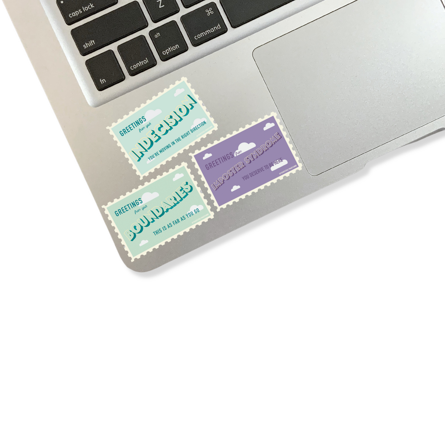 Imposter Syndrome Stamp Sticker