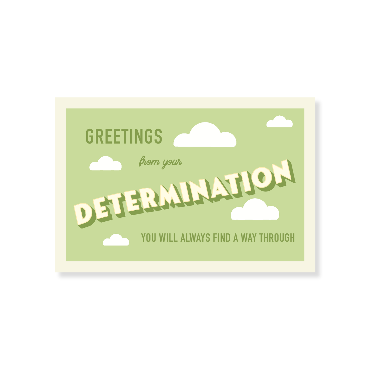 Determination Postcard
