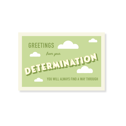 Determination Postcard