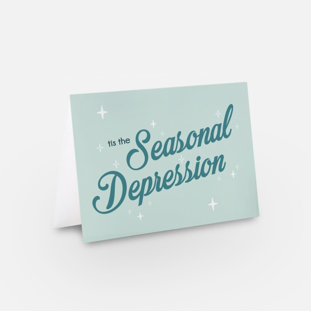 Tis the Seasonal Depression Greeting Card Set of 4