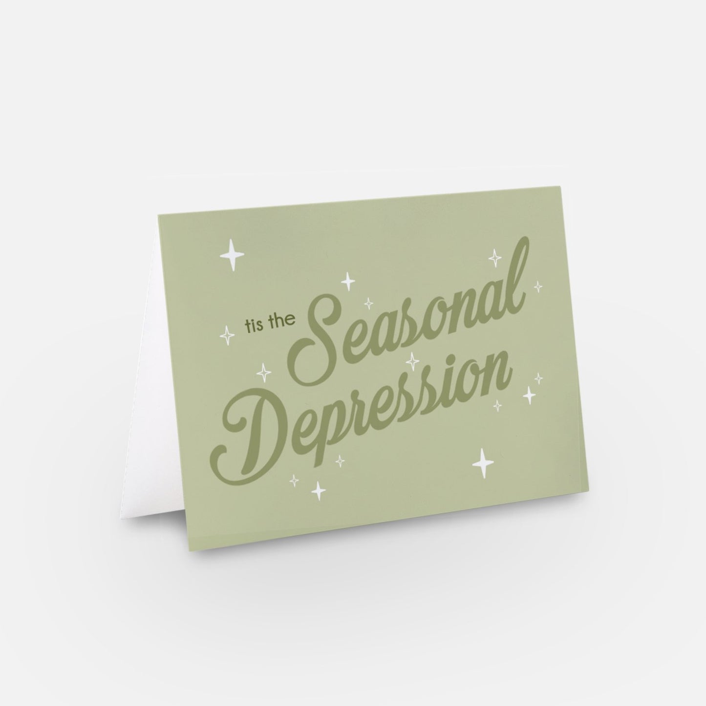 Tis the Seasonal Depression Greeting Card Set of 4