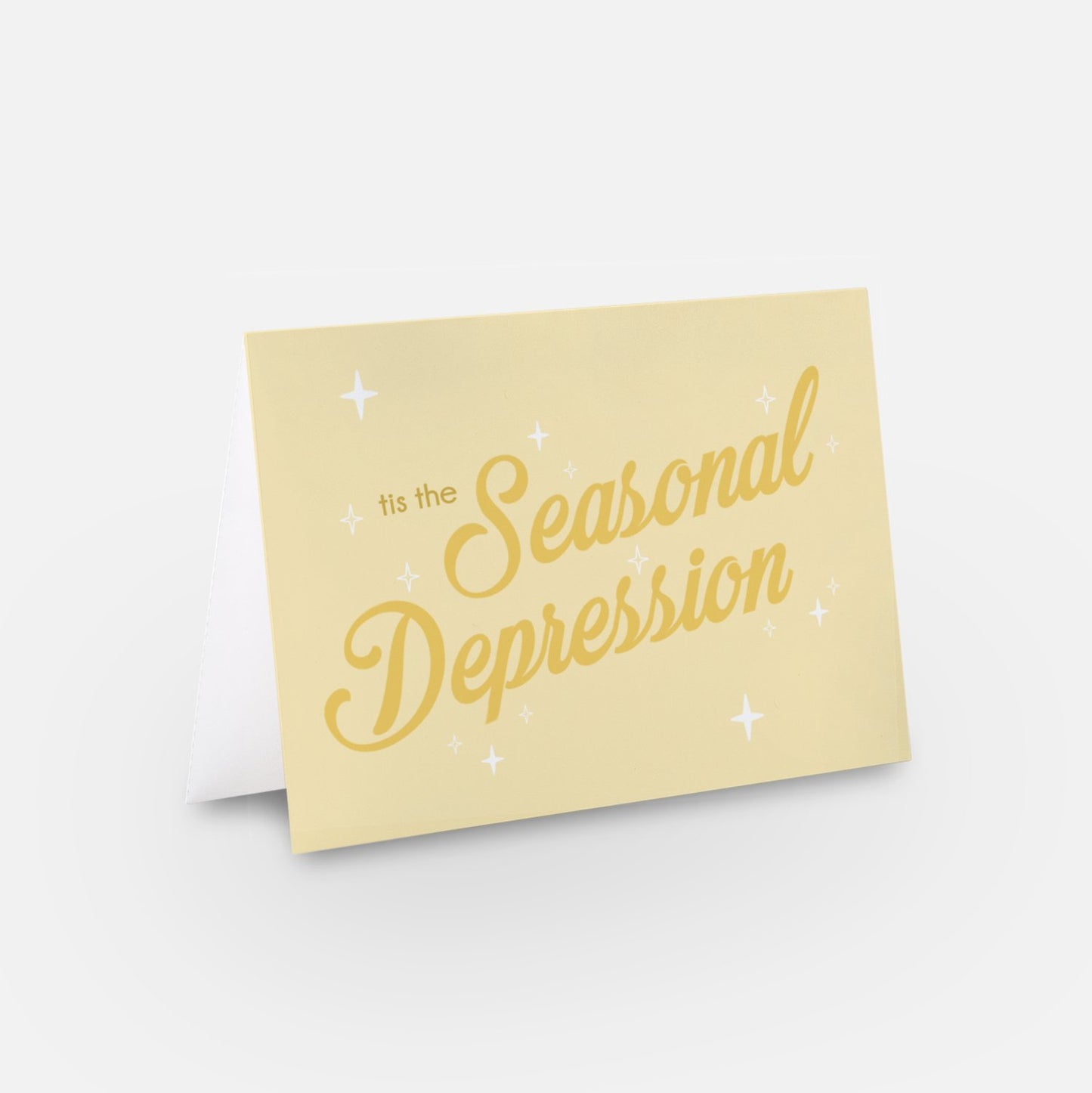 Tis the Seasonal Depression Greeting Card Set of 4