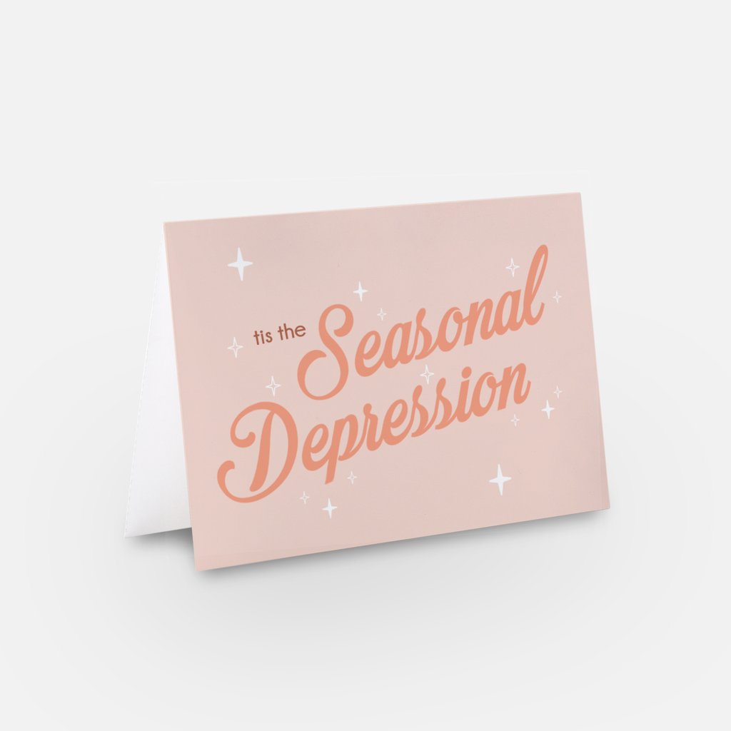 Tis the Seasonal Depression Greeting Card Set of 4