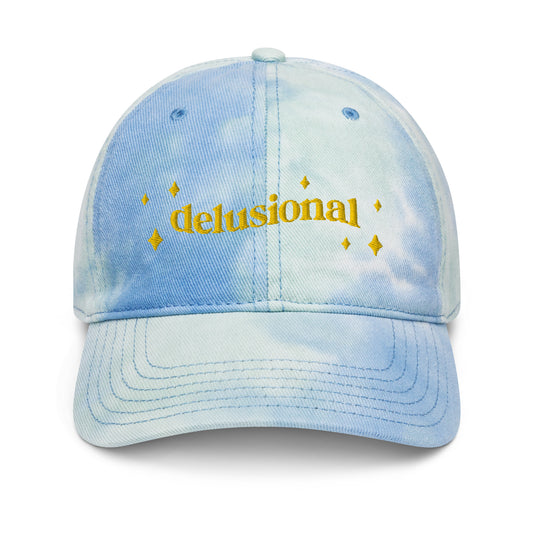 Delusional Tie Dye Embroidered Hat