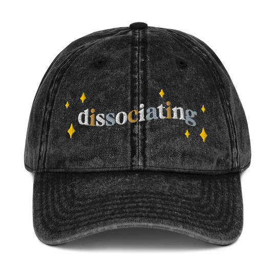 Dissociating Embroidered Hat
