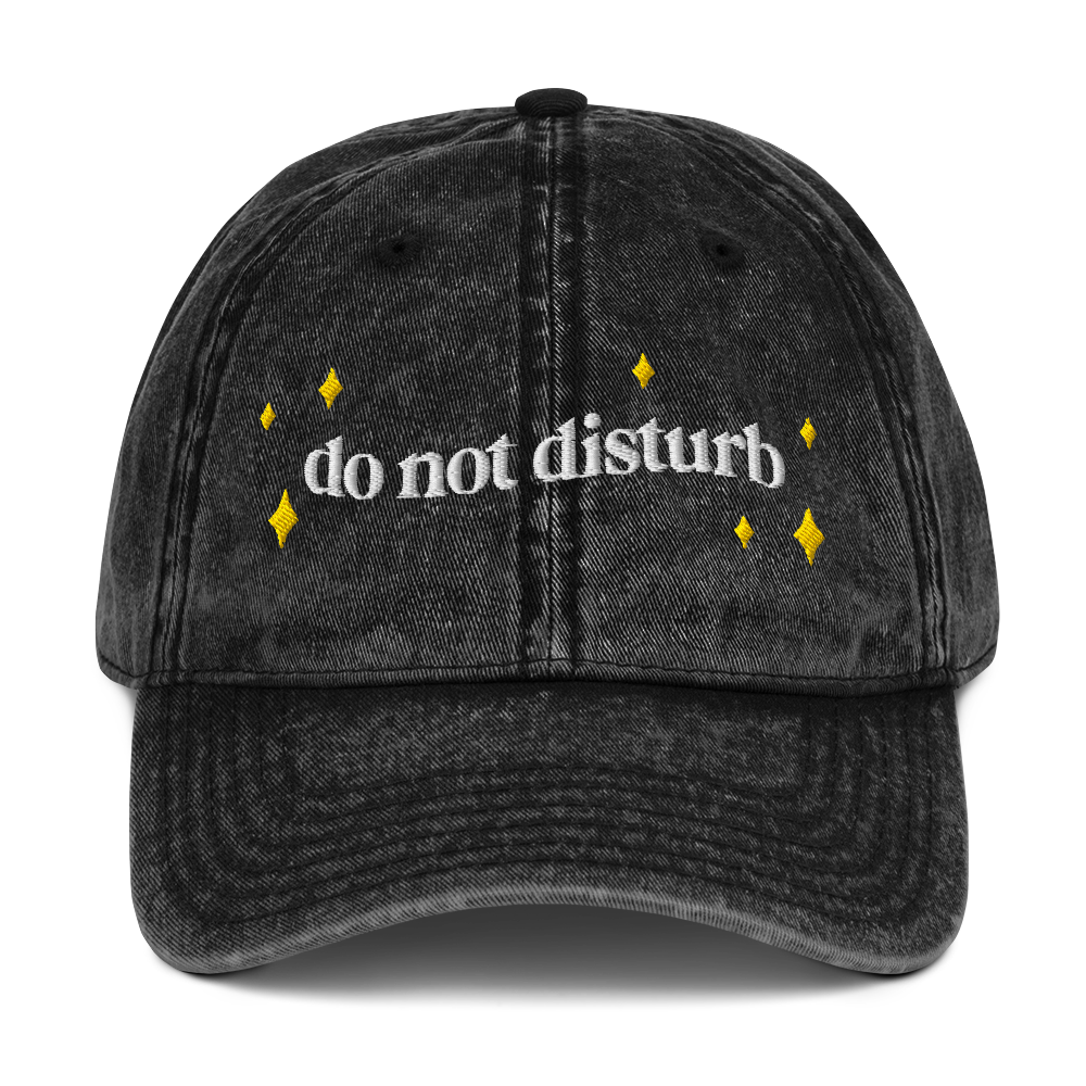 Do Not Disturb Embroidered Hat