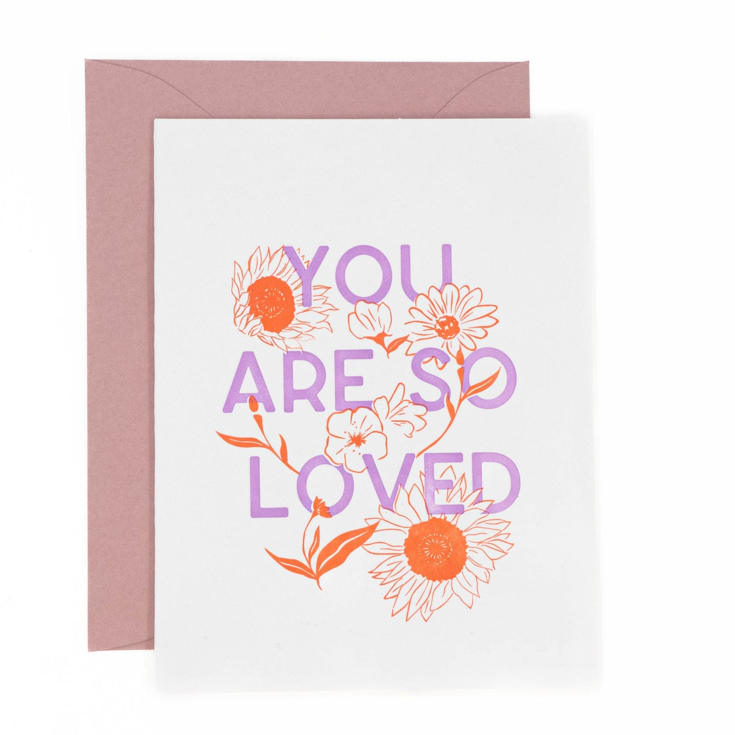 You Are So Loved Letterpress Card