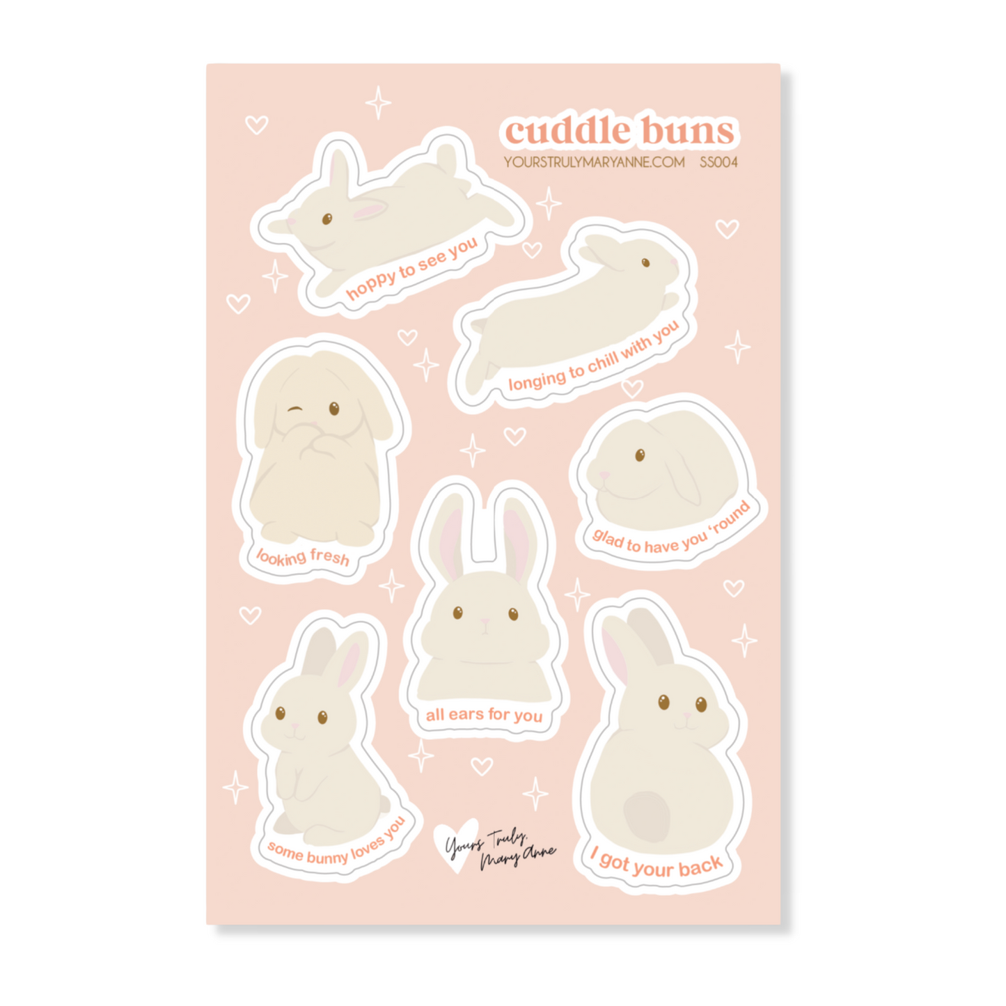 Cuddle Buns Sticker Sheet