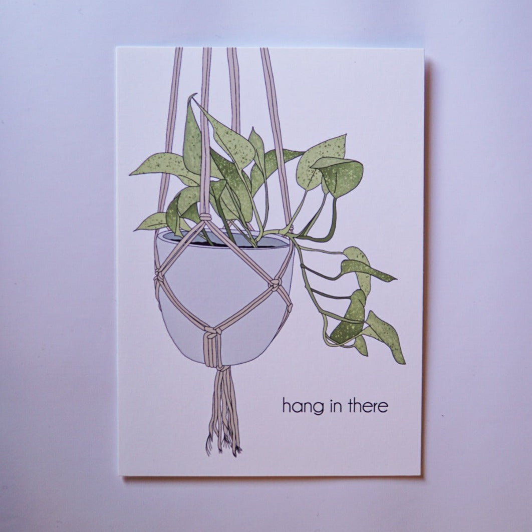 Hang in There Pothos Print