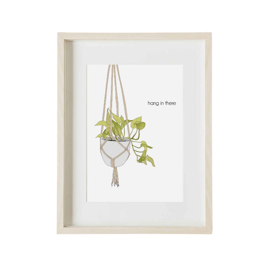 Hang in There Pothos Print