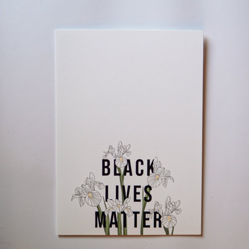 Black Lives Matter Irises Print