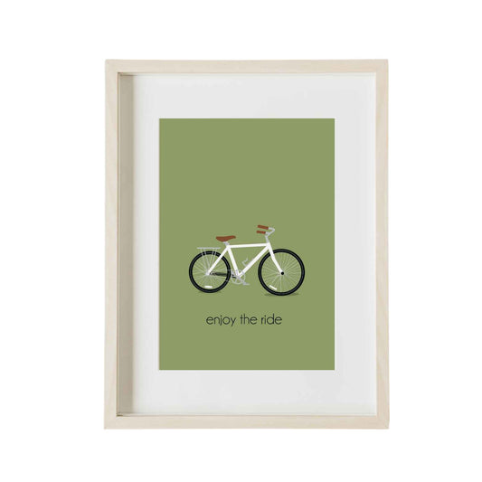 Bicycle Enjoy the Ride Print