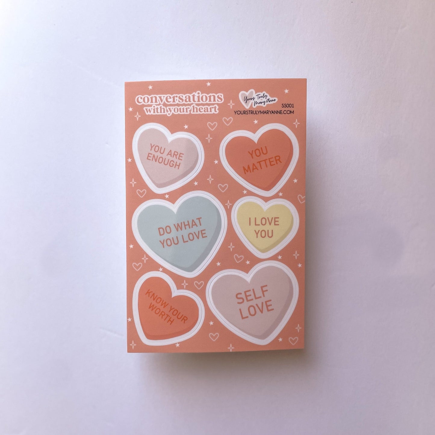 Heart Conversations Sticker Sheet