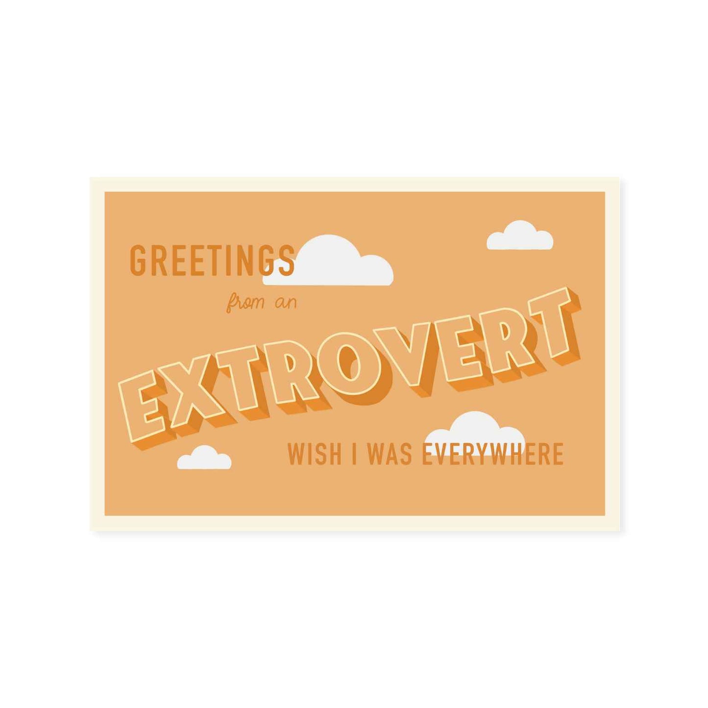 Extrovert Postcard