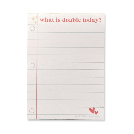 Doable Today Notepad